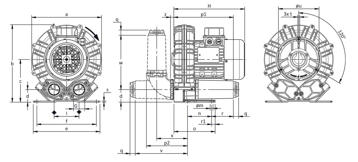 Габаритные размеры (чертеж) FPZ SCL K04 MS 1.5