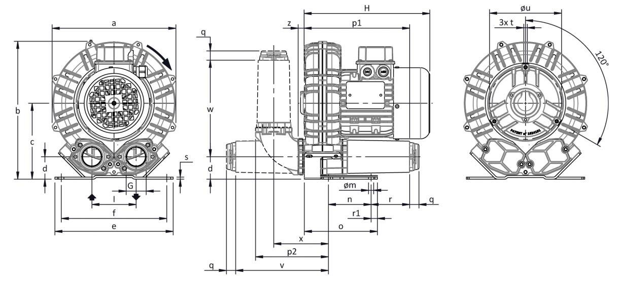 Габаритные размеры (чертеж) FPZ SCL K05 MS 1.5