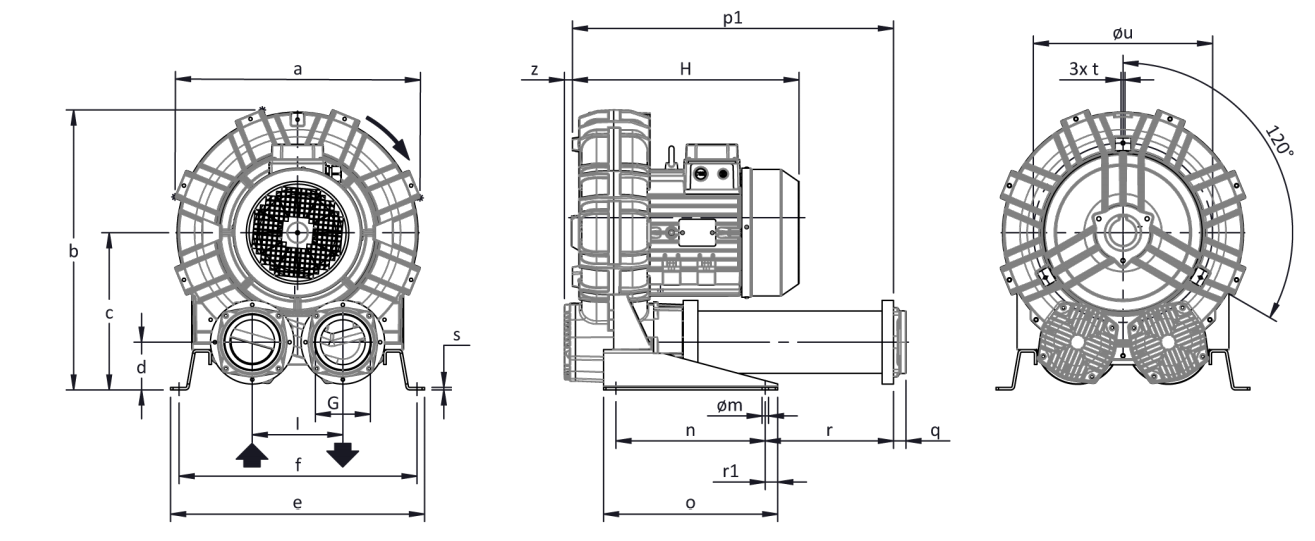Габаритные размеры (чертеж) FPZ SCL K10 MD 9.2