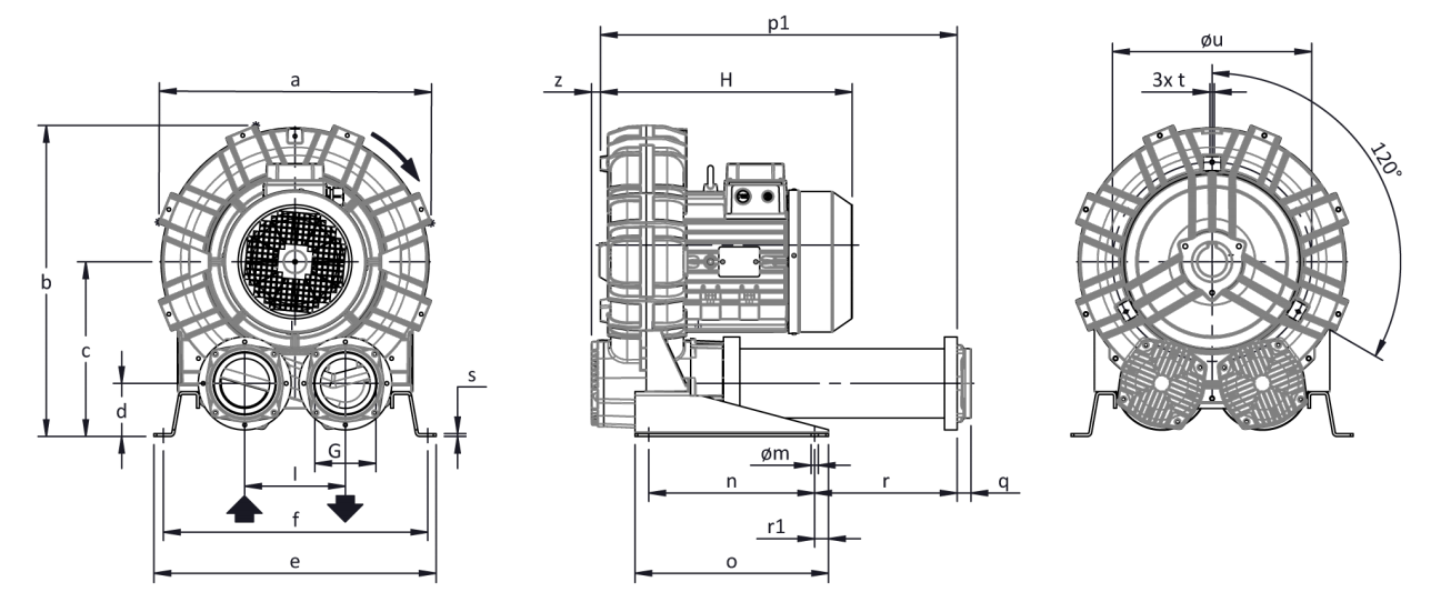 Габаритные размеры (чертеж) FPZ SCL K11 MD 9.2