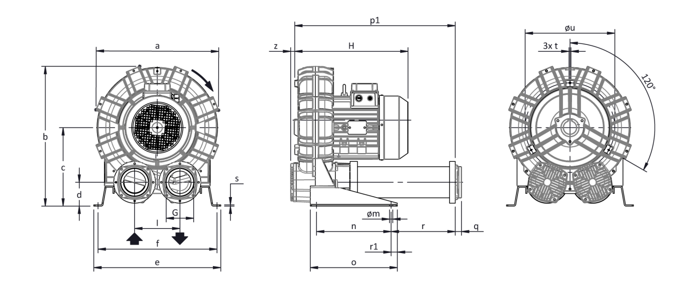 Габаритные размеры (чертеж) FPZ SCL K12 MD 11.0