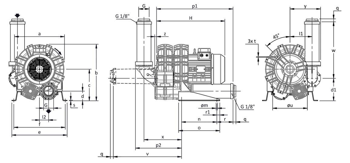 Габаритные размеры (чертеж) FPZ SCL K11 TD 18.5