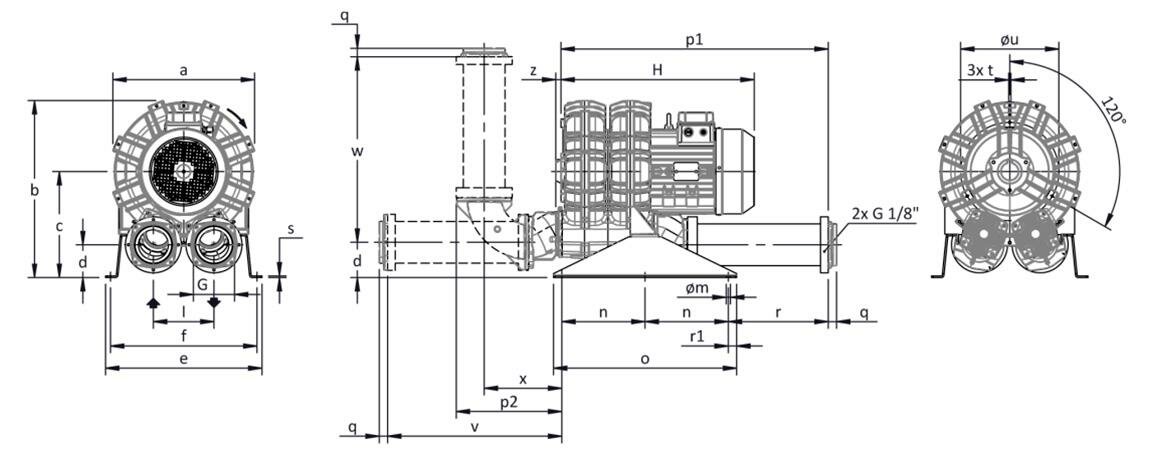 Габаритные размеры (чертеж) FPZ SCL K09 TS 18.5